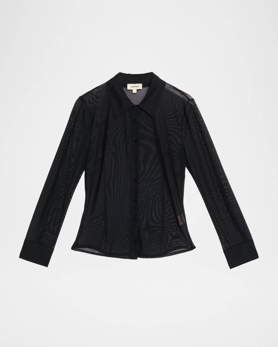 Indiana Sheer Fitted Blous